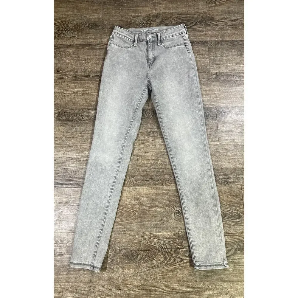 Old Navy Ballerina Jeggings Girls Size 16 Jeans 360 Stretch Gray